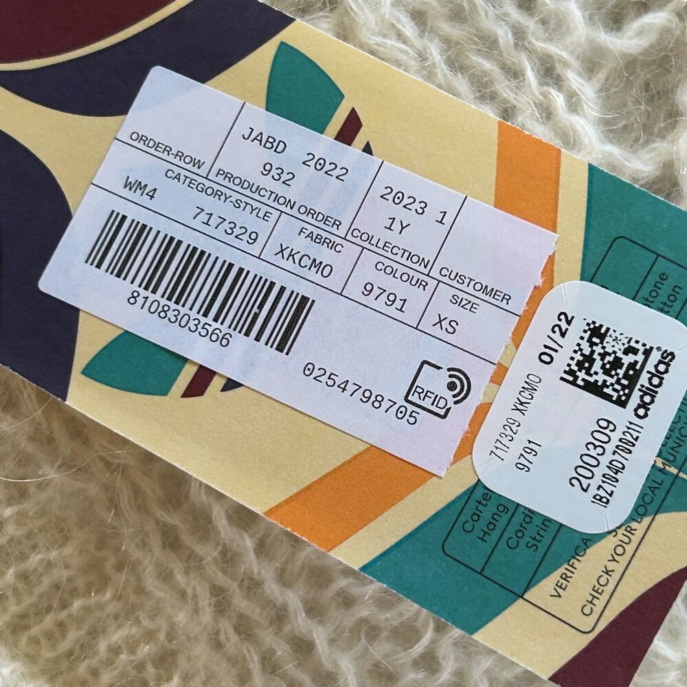 NWT Gucci X Adidas Ivory Mohair Knit Button Front Cardigan XS - Picture 9 of 16